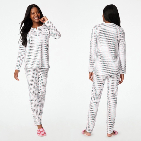 Roller Rabbit Holiday Hearts Pajamas - Picture 2 of 2